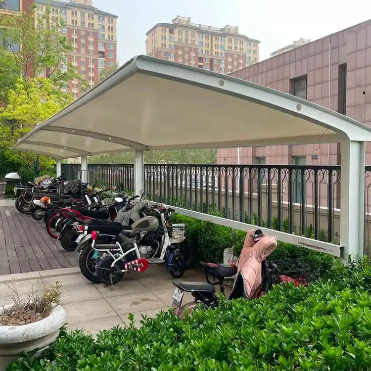 东营膜结构电动车棚